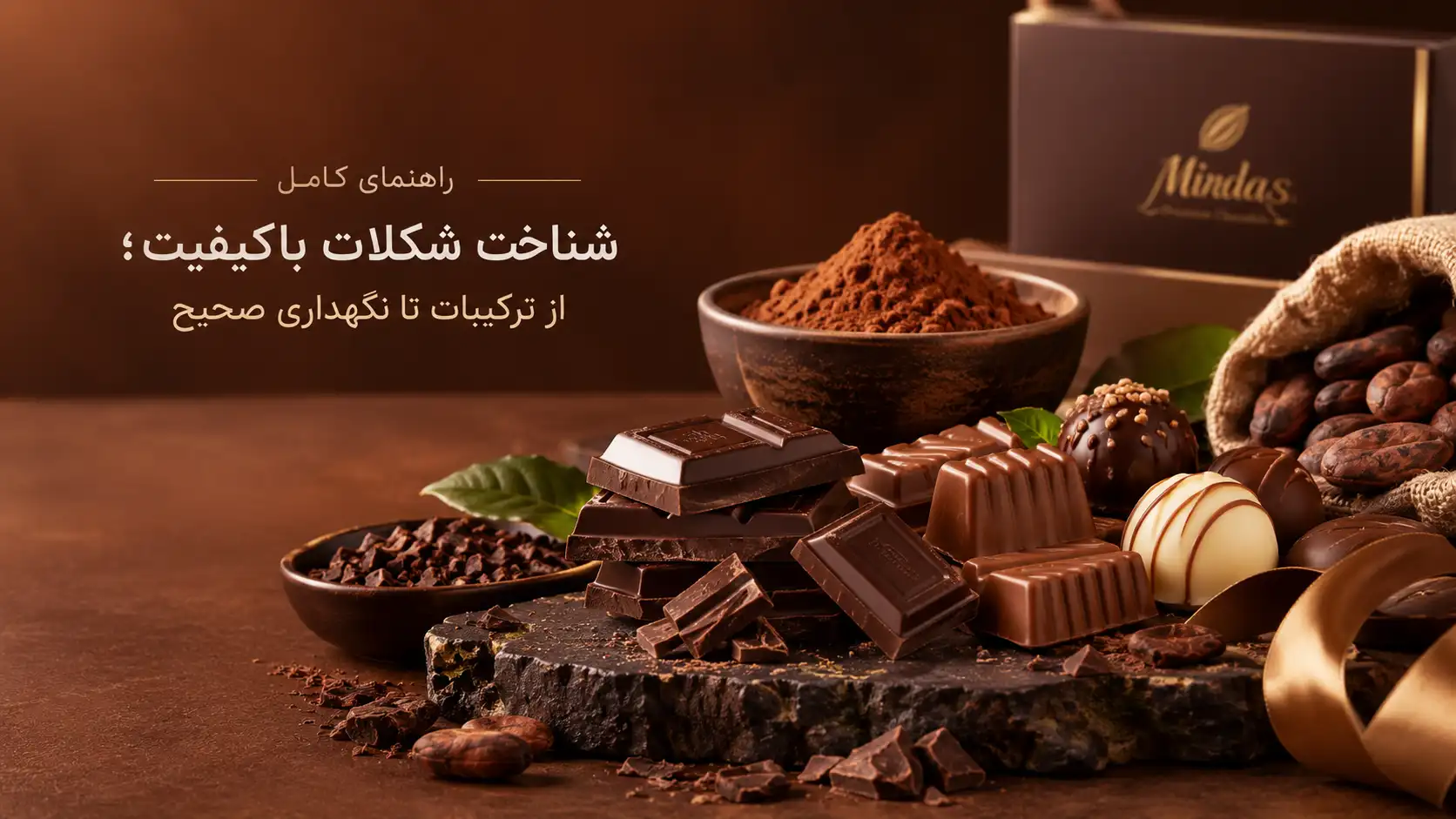 راهنمای شناخت شکلات باکیفیت، انواع شکلات و ترکیبات کاکائو